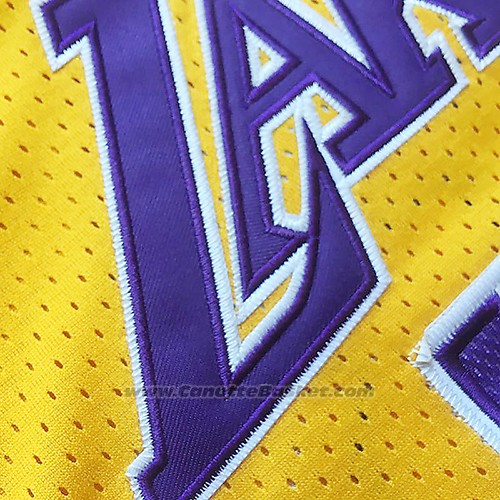 Maglia Manica Corta Los Angeles Lakers Lebron James Giallo